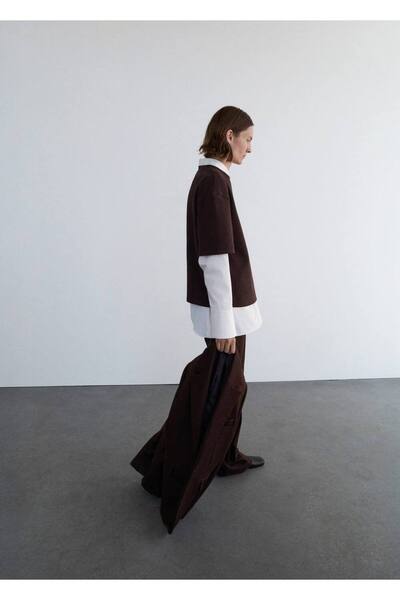 MANGO Woman Oversize pamuklu tişört