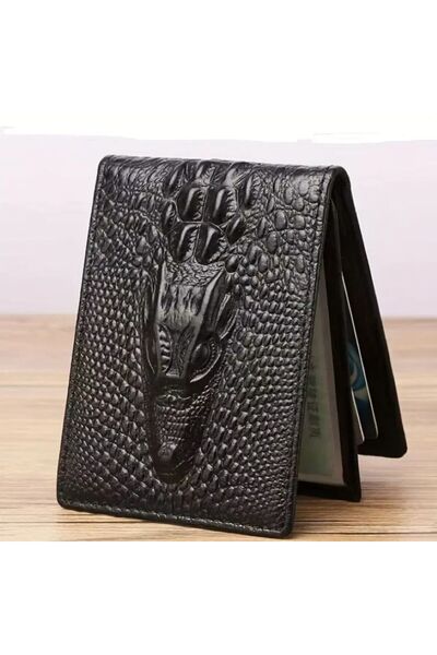 Dgt Luxury Crocodile-Themed Short, Vegan, Multi-Compartment, Collectible, Gift Men's Wallet