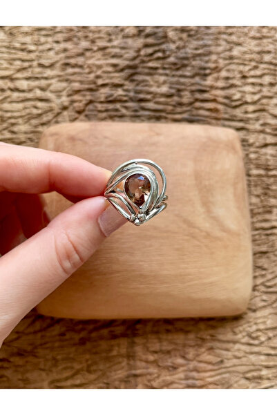 Apricity Silver Gümüş Zultanit Taşlı El İşi Yüzük (Tek Ürün)