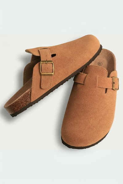Dilesa Taba Premium Suede Slippers