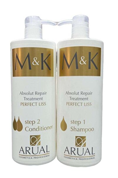 ARUAL شامبو وبلسم أورال أبسولوت بعد البروتين والكيراتين من إم آند كيه 1000 مل