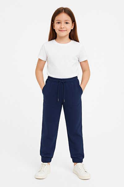 İkay Κοριτσίστικο Παντελόνι Φόρμας με Άνετη Γραμμή και Ελαστικό Τελείωμα - Να...