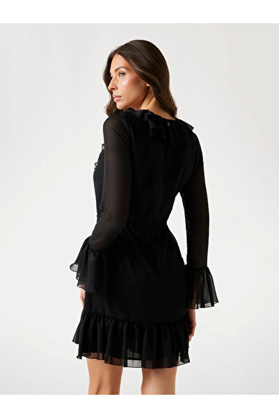 Guess Sana Kadın Siyah Elbise W5PK2RWP690-JBLK