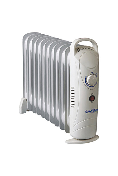 MESKO Radiator cu ulei de 1200W cu termostat și protecție la supraîncălzire
