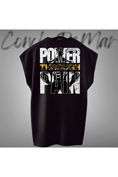 Vordevia Μπλουζάκι με μισό μανίκι με στάμπα Through Pain