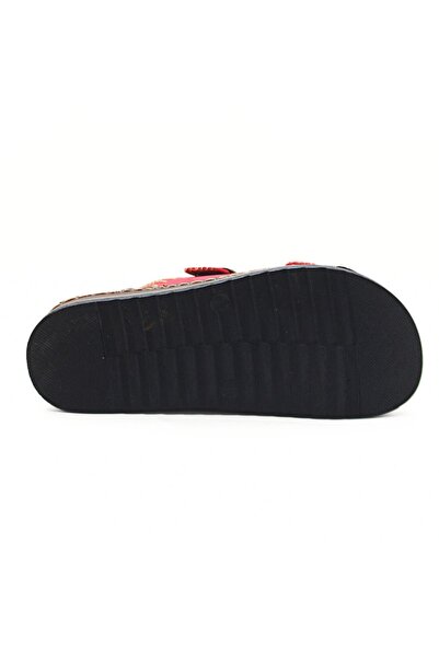 Polero Double Buckle Embroidered Orthopedic Slippers