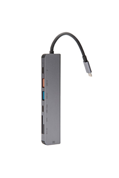 Platinet HUB 7 ÎN 1 USB-C PD 100W ALUMINIU