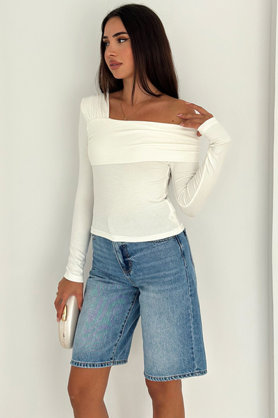 Noa Noa Women's Madonna Collar Blouse – Soft Texture & Fitted Cut