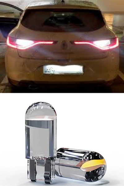TVS Renault Megane 4 Plaka Aydınlatma Seti Beyaz Özel COB LED