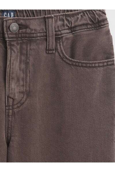 GAP Erkek Çocuk Kahverengi Soft Relaxed Jean Pantolon