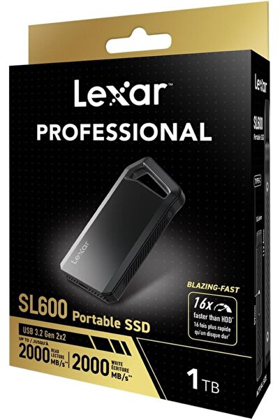 Lexar Professional SL600 USB 3.2 Type-C Portable External SSD - 1TB