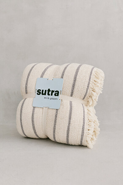 sutra 100% Cotton 8 Layer Muslin Fabric Double Size Quilt Bedspread - 250X280 cm