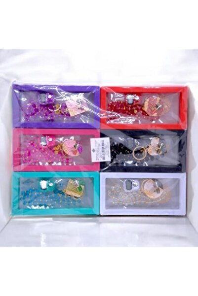 MEESAN مجموعة من 12 إطارًا شفافًا مع سبحة صلاة، وحلقة عداد أصابع رقمية، وسلسلة مفاتيح