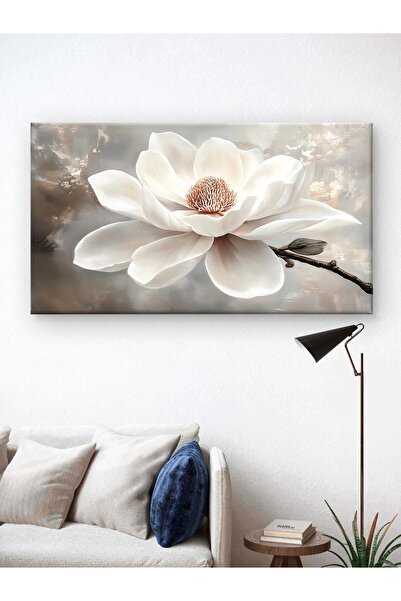 ESLEM ÇİÇEK BASKILI KANVAS DUVAR TABLO