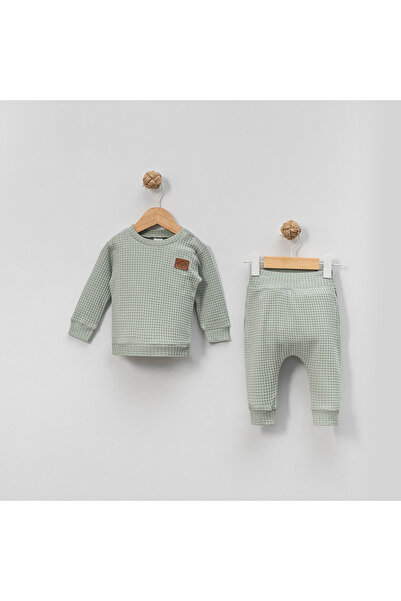 Yumilio مجموعة سوفت تاتش بنمط الوافل – طقم أطفال مكون من قطعتين علوية وسفلية