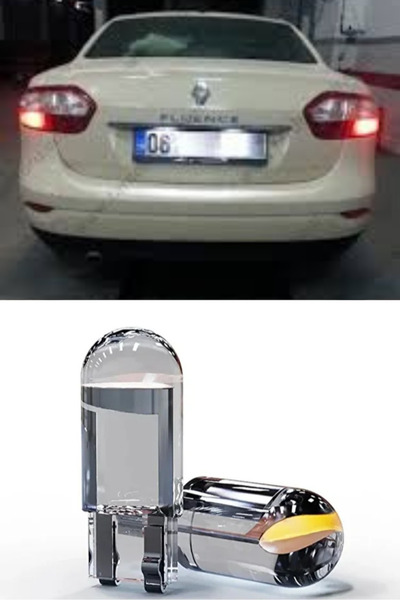 TVS Renault Fluence Plaka Aydınlatma Seti Beyaz Özel COB LED