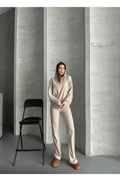 Rabi Shine SET DUBĂLĂ CU GLUGĂ PENTRU FEMEI, BUMBAC