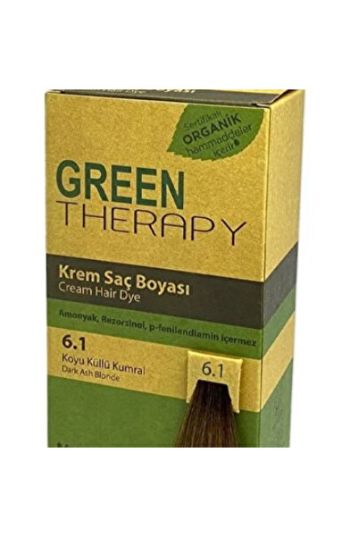 Green Therapy Cream Hair Dye 6. 1 Dark Ash Brown