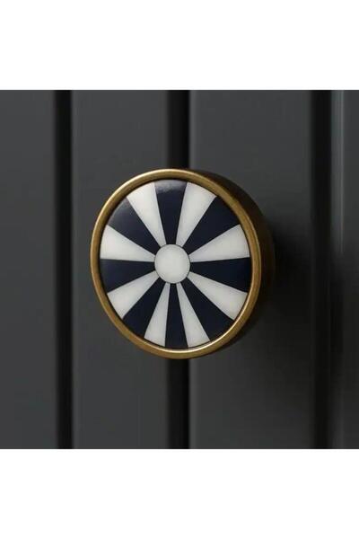 THE KAVALIERS Doğal Taş Kulp Sarı Renk (KV CK 128)