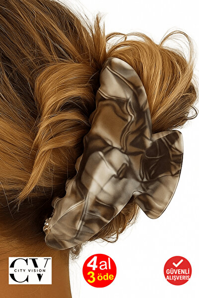 cityvision Korean Style Luxury Bone Brown Clasp Buckle 9 cm - Stylish and Durable