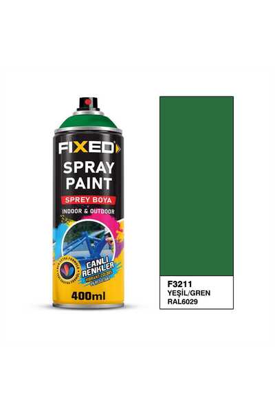 FIXED F3211 AKRİLİK SPREY BOYA YEŞİL (RAL6029) 400 ML