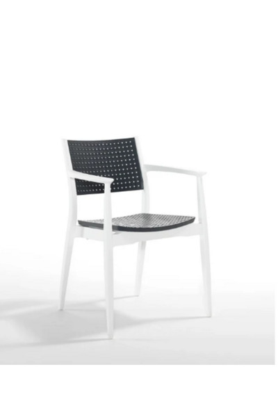 Novussi Seginus Koltuk 2'li (Beyaz-Antrasit)