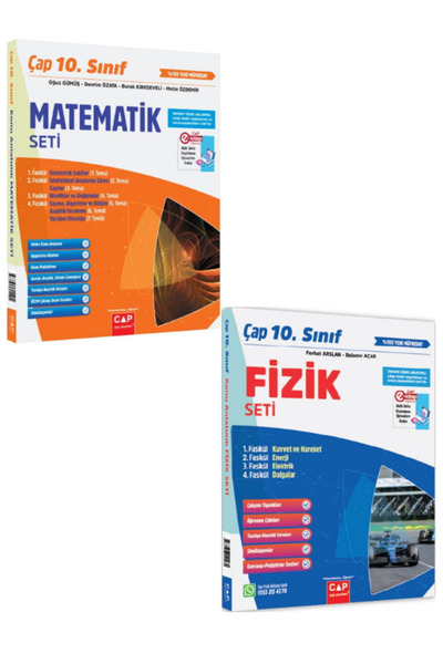 Çap Yayınları ÇAP 10. SINIF MATEMATİK FİZİK FASİKÜL SET