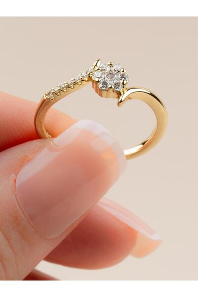 Portakal Esintisi Fioréline Zircon Flower Xuping Ring