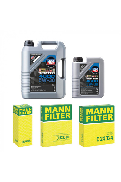 Liqui Moly Pachet de revizie carbon Liqui Moly TopTec 4600 ulei + filtre Mann...
