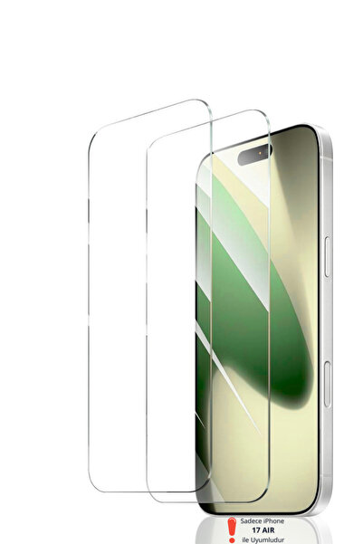 Evax 2 Adet iPhone 17 Air Uyumlu HD+ 0,26MM 9H Temperli Cam Ekran Koruyucu