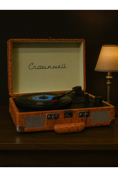 moryconcept Çantalı Pikap Retro & Modern Bluetooth Plak Çalar