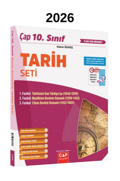 Çap Yayınları Çap Plus 10. Sınıf Tarih Fasikül Konu Anlatımlı Seti