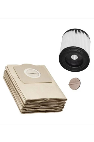 STRATEGIC Set filtru de aer lavabil si 5 saci compatibile cu aspiratoare Karc...