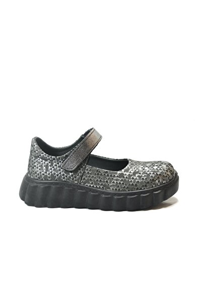Onlo Ayakkabı Onlo Shoes 262 Genuine Leather Velcro Orthopedic Girls' School Ballet Shoes