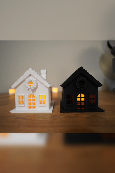 Genç 3D LED Işıklı Mini Mum Evi | Dekoratif Gece Lambası | Modern Tasarım | D...