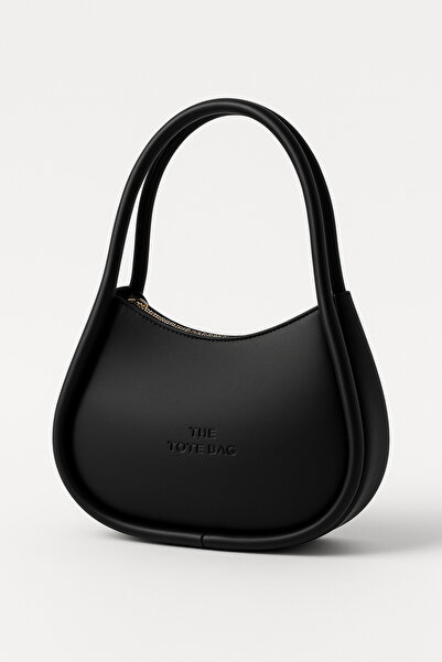 Nova Black Mini Oval Handbag