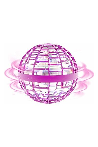 FLYNOVA Uçan Top Oyuncak, Bumerang El Kontrollü Mini Drone - Pembe