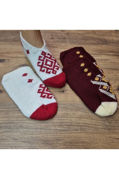 PİNA HEDİYELİK AKSESUAR El Örgüsü Beş Şiş Patik 39-40