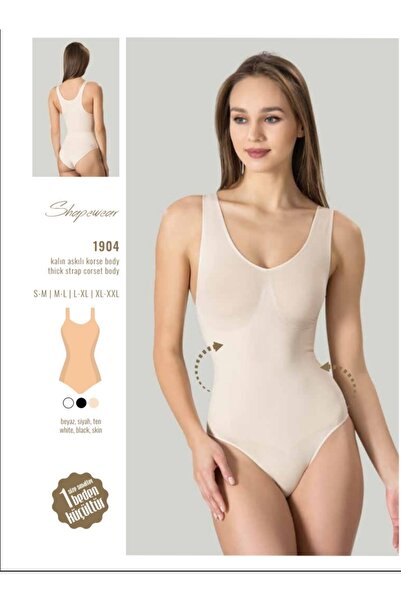 NightLove Thick Straps Corset Bodysuit