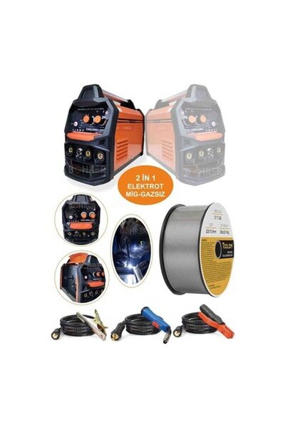 BÖHRER Süper İkisi Bir Arada 200 Amper Gazsız Gazaltı Mıg + Mma Inverter Kaynak Makinesi