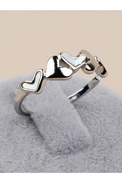 Portakal Esintisi Valenora 5 Heart Stone Adjustable Ring