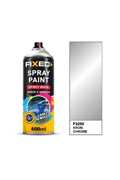 FIXED F3255 AKRİLİK 1.KALİTE SPREY BOYA KROM EFEKT 400 ML