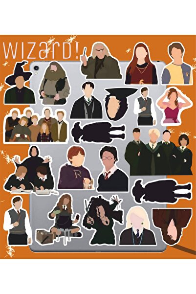 Hediyeni Al مجموعة ملصقات هاري بوتر الساحر |   ملصق لابتوب، دفتر ملاحظات، تابلت، هاتف، دفتر، بوليت