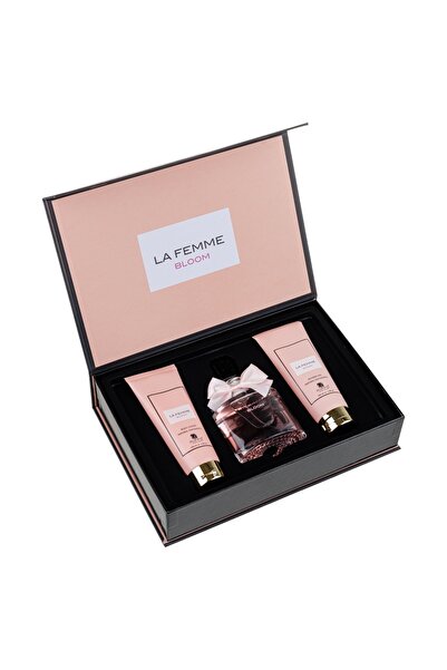 Riffs Set Cadou La Femme Bloom Apa de Parfum 100ml + Gel De Dus 100ml + Lotiune de corp 100ml, Riiffs