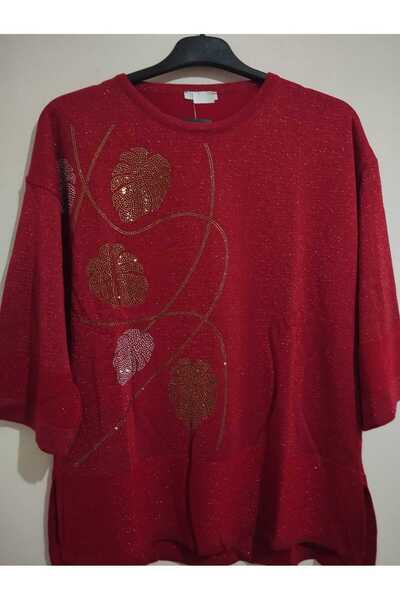 anne moda ankara 1st quality knitwear, glittering, three quarter sleeves, comfortable fit, cotton sweater