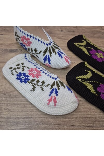 PİNA HEDİYELİK AKSESUAR El Örgüsü Tunus İşi Patik 40-41