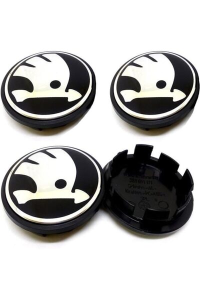 LinePartsBim Set 4 Capace Centrale Roti Jante 55mm / 65mm SKODA Octavia, Fabia, Superb, Rapid