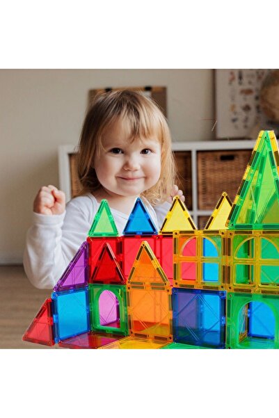 GENERAL High quality 60-piece colorful magnetic tiles game