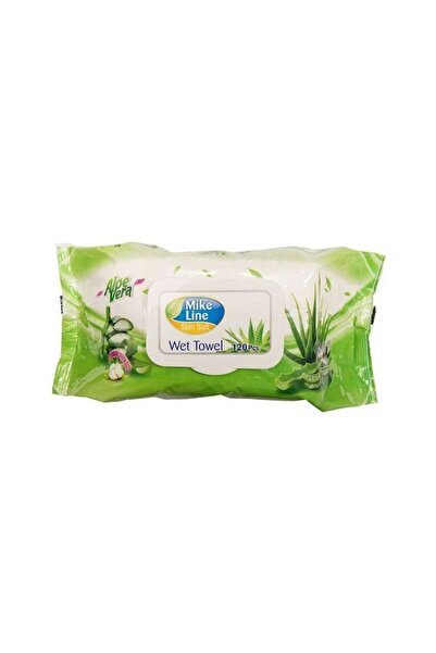 MIKE LINE Servetele Umede cu Capac Aloe Vera 120 Buc