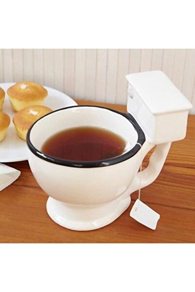 Bestech Klozet Şekilli Mug Kupa Özel Tasarım Hediyelik
